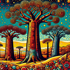 The Significance of Baobab Trees in African Paintings